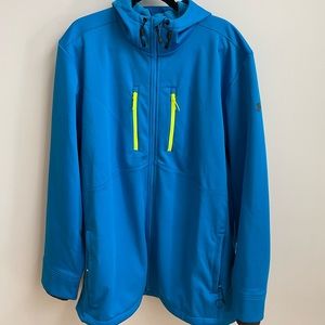 UA storm fit thermal jacket, full zip with hood